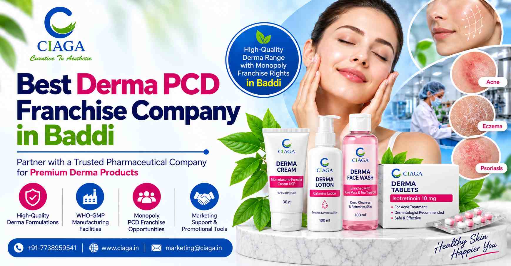 Best Derma PCD Franchise Company in Baddi