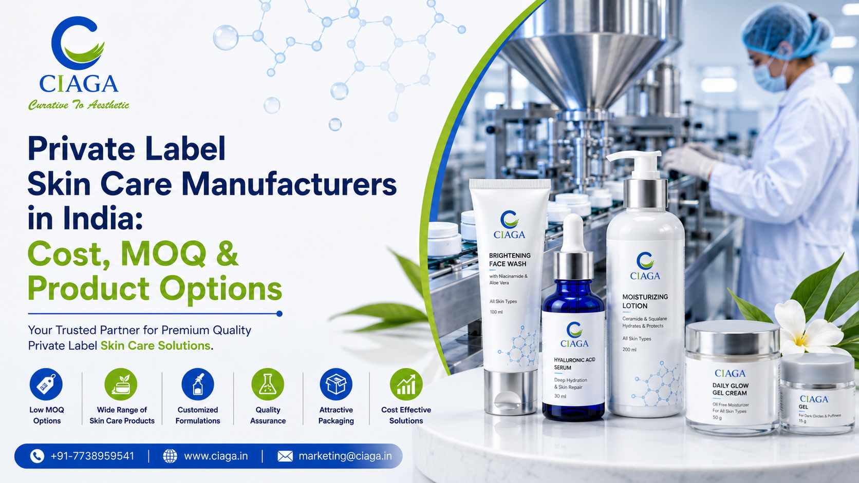 private label skin care manufacturers in india: